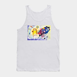 Kandinsky 1925, Abstract Painting Yellow Red Blue Tank Top